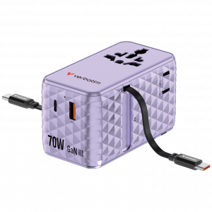 Adapter features the latest GaN III technology, a cutting-edge semiconductor material that efficiently handles high voltage and high-frequency applications. This innovation makes the adapter smaller, lighter, and more efficient than traditional silicon-ba