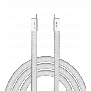 Sync & Charge SoftTouch USB-C to C cable 100W 120 cm - White 30277