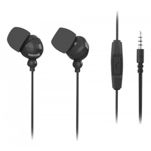 Plugz + Mic - Earphones with mic - in-ear - wired - 3.5 mm jack - black 303759