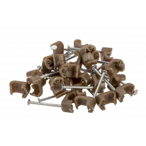 Kabelklipps 3x5mm, Brons, 25 st 303786