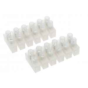 Kopplingsplint för 0,75-2.5mm² kabel, 2x6 pol 303906