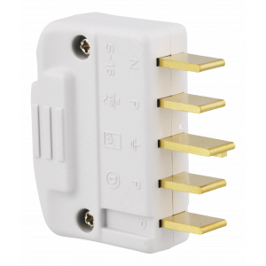 Kontakt 3P+N+J rak (D), Ljusgrå 303967