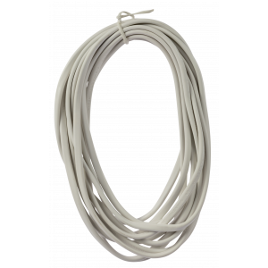 Oval elkabel H03VVH2-F (2x0,75mm²) 5m, Vit 304164