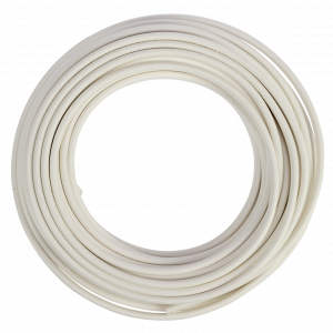 Oval elkabel H03VVH2-F (2x0,75mm²) 10m, Vit 304165