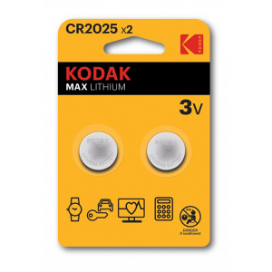 Batteri CR2025 - Kodak Max Lithium 2-pack