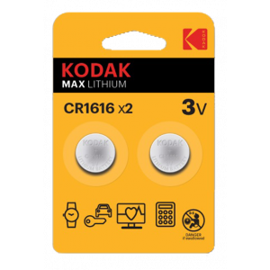 Batteri CR1616 - Kodak Max Lithium 2-pack