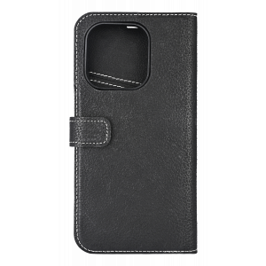 Crafted from genuine leather, this 2-in-1 wallet combines the practicality of a wallet with the protection of a case. The back cover effortlessly attaches/detaches from the wallet using magnets, for convenient switching between a sleek wallet and a protec