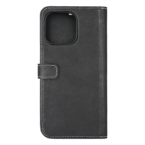 Crafted from genuine leather, this 2-in-1 wallet combines the practicality of a wallet with the protection of a case. The back cover effortlessly attaches/detaches from the wallet using magnets, for convenient switching between a sleek wallet and a protec