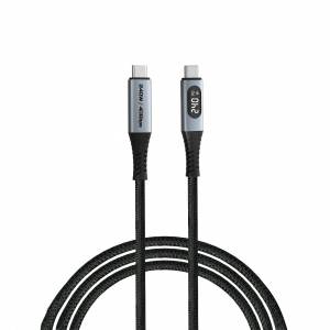Designed for high-performance devices, the Verbatim Sync & Charge USB-C® to USB-C® USB4 Cable delivers ultra-fast charging and data transfer. Whether you're working with demanding applications or transferring large files, this cable offers unmatched speed