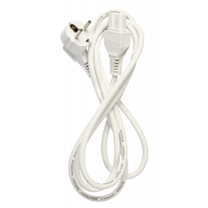 C15 elkabel, 1,8m, Vit 322314