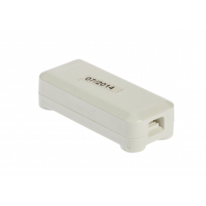 Cable connector for flat cable, white 322417