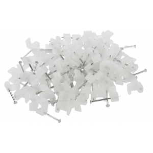 Kabelklipps 3x5mm, Neutral, 100 st. 322722