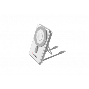 Power Bank ensures your tech is always ready when you need it. With its 5,000mAh battery, delivers dependable backup power for phones, tablets, earphones and other small devices. Slim and portable, slips neatly into a pocket or bag, while the integrated d