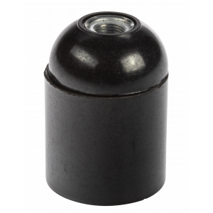 Lampsockel E27, Svart 322816
