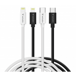 Essentials Sync & Charge USB-C to Lightning 2pack 1m BLK&WHT 32392