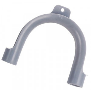 Plastic hook for outlet hose, Grey - BULK 353720