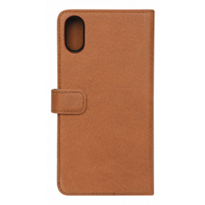 iPhone XR, Leather wallet removable, light brown 387027