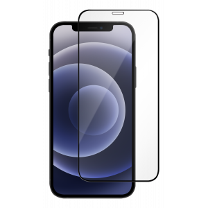 iPhone 12 mini, Tempered Glass, full fit, black 387635