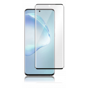 PANZER® Premium Curved Glass har mjuka och svängda kanter som täcker in och skyddar utan kanter som kan samla smuts och damm mellan skärmskyddet och skärmen. 3D Perfect Fit kantskydd skyddar hela skärmen, från kant till kant. PANZER® Premium Curved Glass 