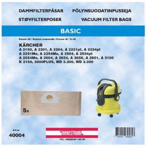 Dammsugarpåsar Hanestrom Kärcher 2201 40004