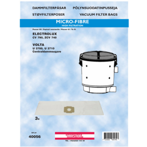 Dammsugarpåsar Hanestrom Electrolux CD ZCV 740. U3700 40056