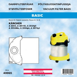 Dammsugarpåsar Hanestrom Kärcher WD4 40067