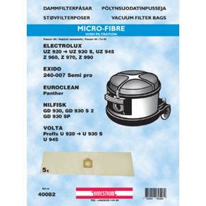 Dammsugarpåsar Hanestrom Nilfisk GD 930 syntet 5st 40082