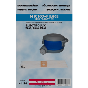 Dammsugarpåsar Hanestrom Electrolux Z940,Z950, Z951 5P 40114