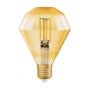 LED 1906 Vintage diamond 40W/825 filament gold E27 4058075091955