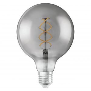LED 1906 Vintage Globe 15W/820 fil spi smoke, E27 4058075269989
