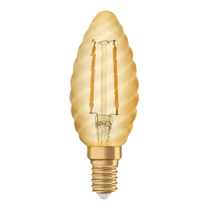 LED 1906, Vintage candle, 22W/825 fil BW gold, E14 4058075293274