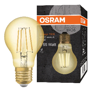 LED 1906, Vintage standard, 55W/825 fil, Gold, E27 4058075293298
