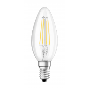 LED candle 40W/827 filament clear E14 -C 4058075436589