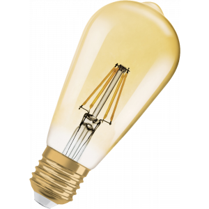 1906 LED edison fil gold 6,5W/824 (55W) E27 dim 2-pack 4058075754713