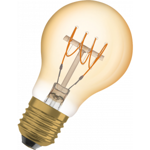 1906 LED std gold spi fil ul th 4,8W/822 (35W) E27 dim 4058075761452