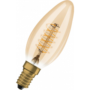 1906 LED cd gold sp fil ul th 3,4W/822 (25W) E14 dim 4099854091612