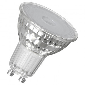 Dimmable LED reflector lamps PAR16 with retrofit pin base | LED alternative to conventional high voltage lamps | Nominal wattage: 3.7 W | Nominal voltage: 220…240 V | Color temperature: 2700 K | Luminous flux: 350 lm | Beam angle: 36 ° | Length (incl. rou