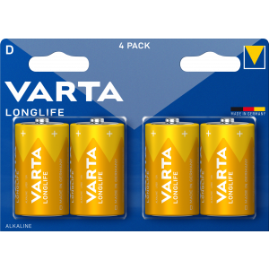 Longlife D 4 Pack 4120101414