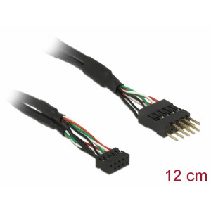 Cable USB 2.0 pin header female 2.00 mm 10 pin > USB 2.0 pin he 41977