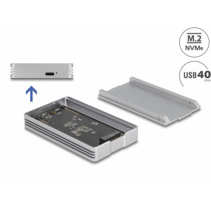 USB4 40 Gbps Enclosure for 1 x M.2 NVMe SSD - tool free 42018