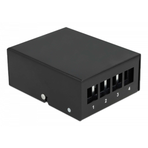 Keystone Patch Panel 4 Port black 43409