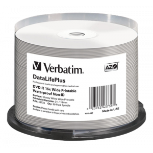 DVD-R 16x DataLife Plus 4,7GB, 16x Speed, 50-pack, spindel 43734