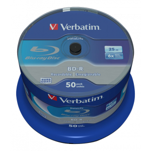 BD-R SL Datalife 25GB, 50 Pack Spindle 43838