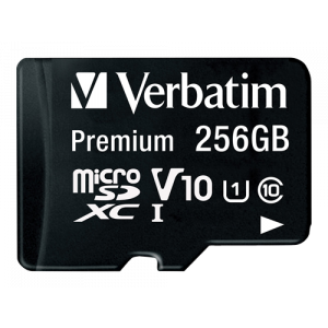 Micro SDXC inc Adpt 256GB Premium C10 UHS-1 44087