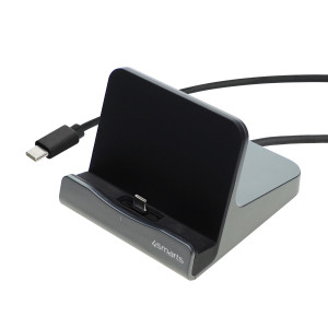 This charging station is compatible with tablets and smartphones with a USB-C port. Thanks to USB Quick Charge and Power Delivery fast charging, you can charge your tablet or phone at high speed. The high quality materials ensure that your tablet is safe 