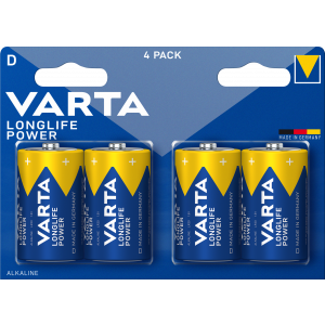 Longlife Power D 4 Pack 4920121414