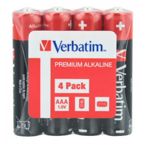 AAA Alkaliska batterier, 1. 5 V, 4-pack 49500