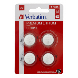 CR2016 3V litiumbatteri, 4-pack 49531