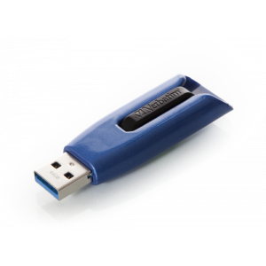 V3 MAX USB Drive, 64GB, USB 3. 0, upp till 300MB/s, skjut och lås, blå 49807