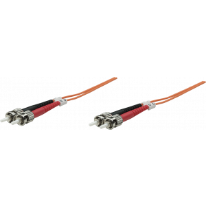 INT Fiber optic cable, duplex, ST/ST (62.5/125), OM1, 1.0m 515757
